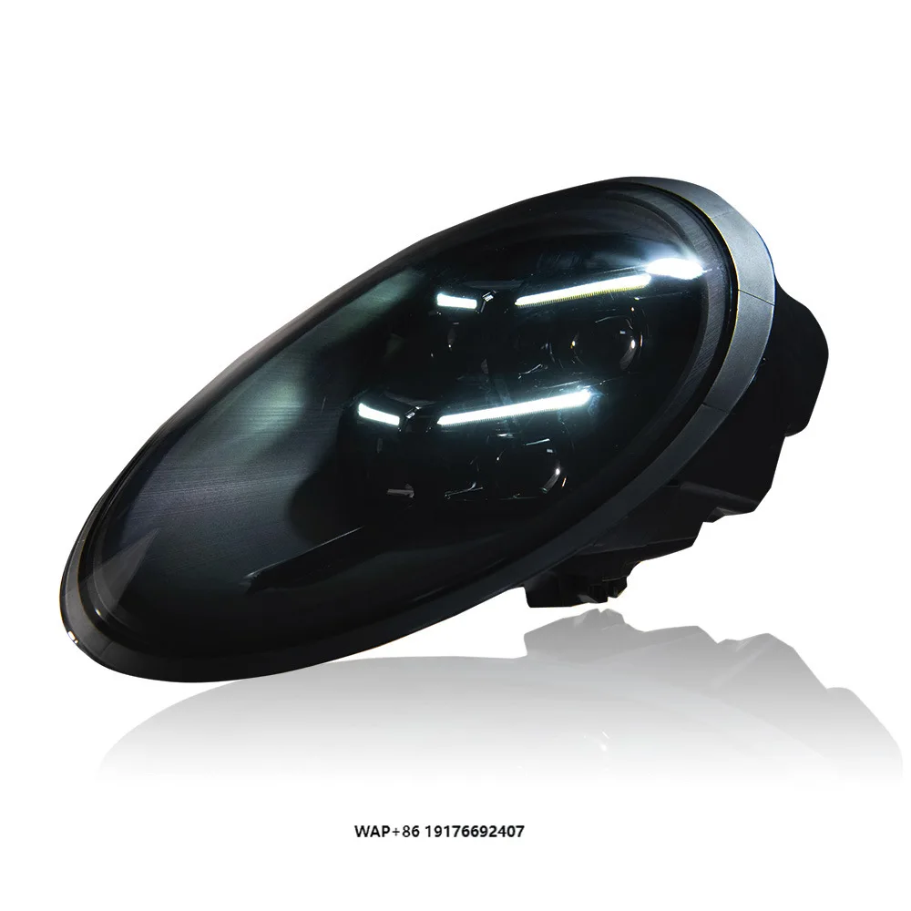 

For for 911/ Panamera 13-18 Modified New 12V 55W LED Matrix Lens Headlight Assembly with DRL & Low Beam Lighting