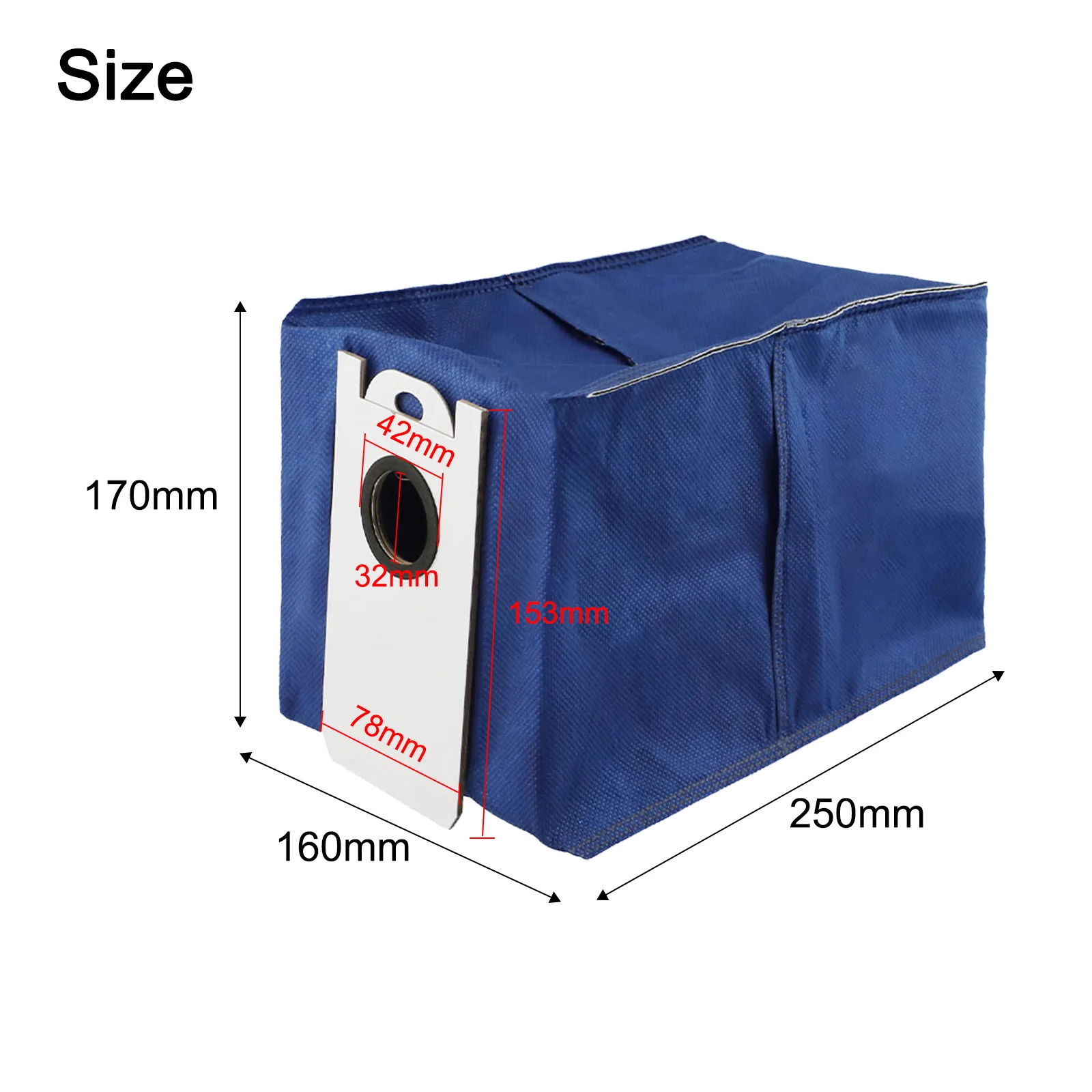 

Efficient Dust Collection For Vacuums Large Capacity White black Dust Bags 4.6L Capacity Compatible With Dustin