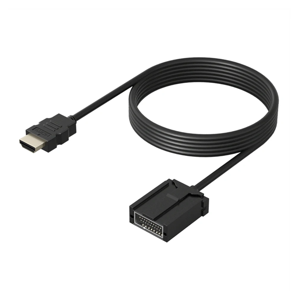 كابل متوافق مع HDMI E من النوع إلى كابل فيديو عالي الدقة للسيارة من النوع E إلى سلك موصل فيديو عالي الدقة أنثى للسيارات