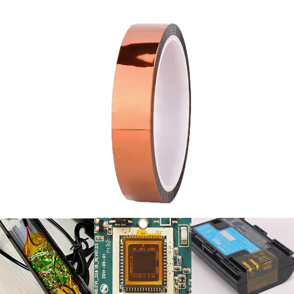 Cinta de alta temperatura Cinta de poliimida Cinta capton Goldfinger sin residuos Soldadura electrónica Impresión 3D