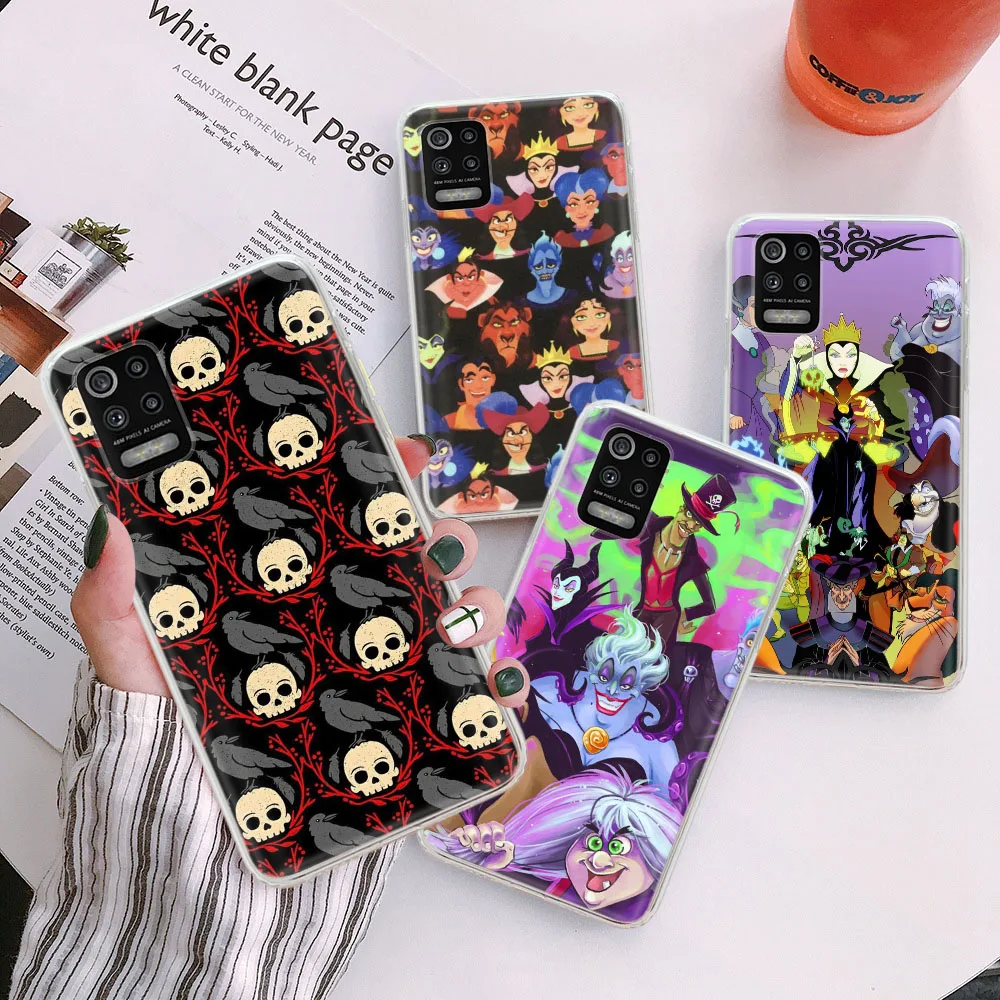 G-40 Disney Villain Transparent Case for Tecno Camon POP GO 4 air 5p 5 15 16 17 17P 18 18i 18P 18T LTE 19 Pro Premier