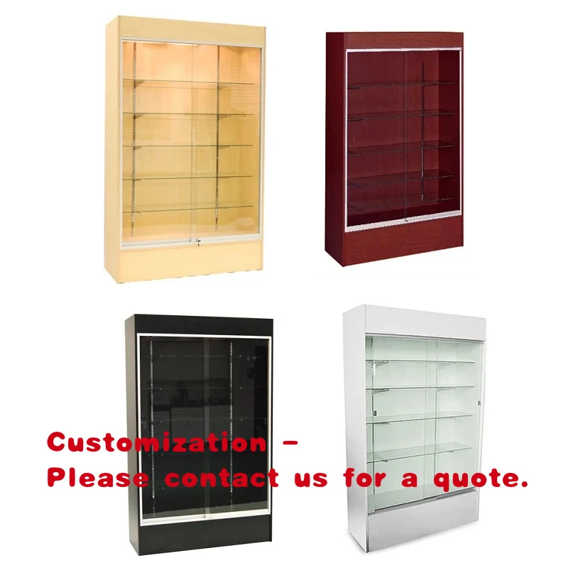 Vitrine murale économique personnalisée HiKUYA, vitrine en verre, armoire de présentation pour supermarché, magasin de détail