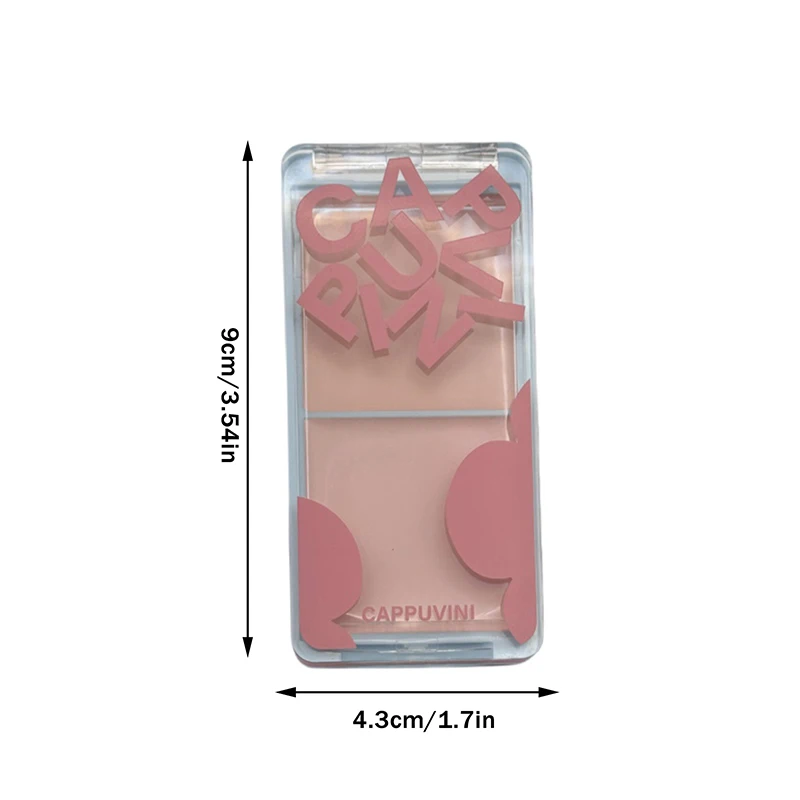 Cappuvini Two-tone Face Brightening Cream Highlight Expansion Facial Highlighter Palette Natural Blush Moisturizing Matte Rouge