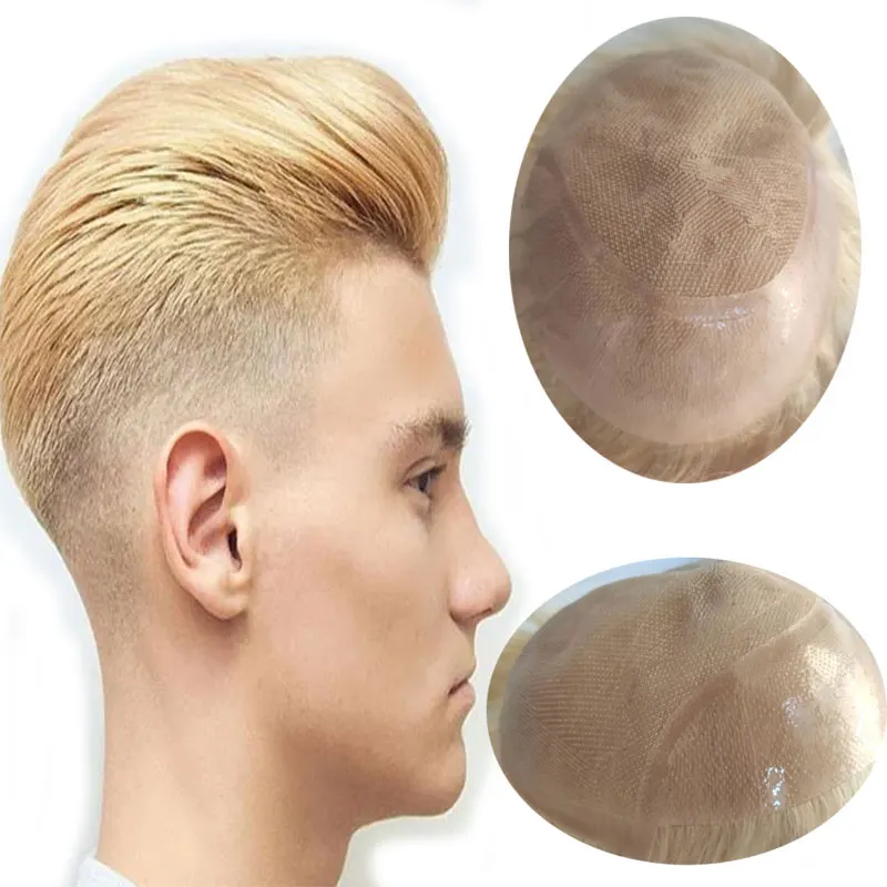 

Q6 парик для мужчин, человеческие волосы для мужчин, сменная система, 10x8 дюймов, человеческие волосы, искусственная кожа, с кружевной передней частью, мужские волосы