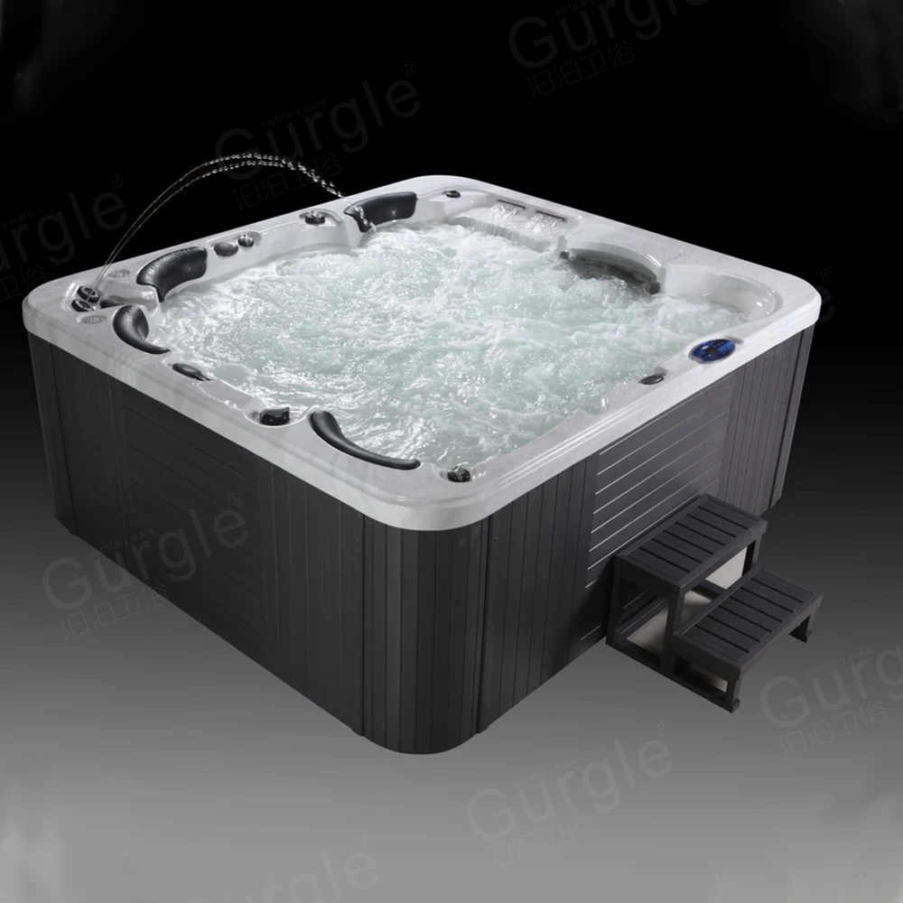 

7 Person Massage Hottub Bath Whirlpool Large Outdoor Waterfall Spa Hot Tub Hydro Massage Outdoor Pool Spa With Jets