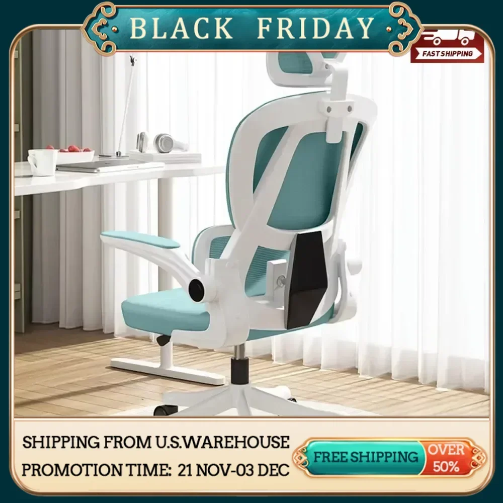 

Computer Chair Office Chair High Back Ergonomic Office Chair With Lumbar Support Adjustable Headrest 3D Armrest and Lumbar Gamer