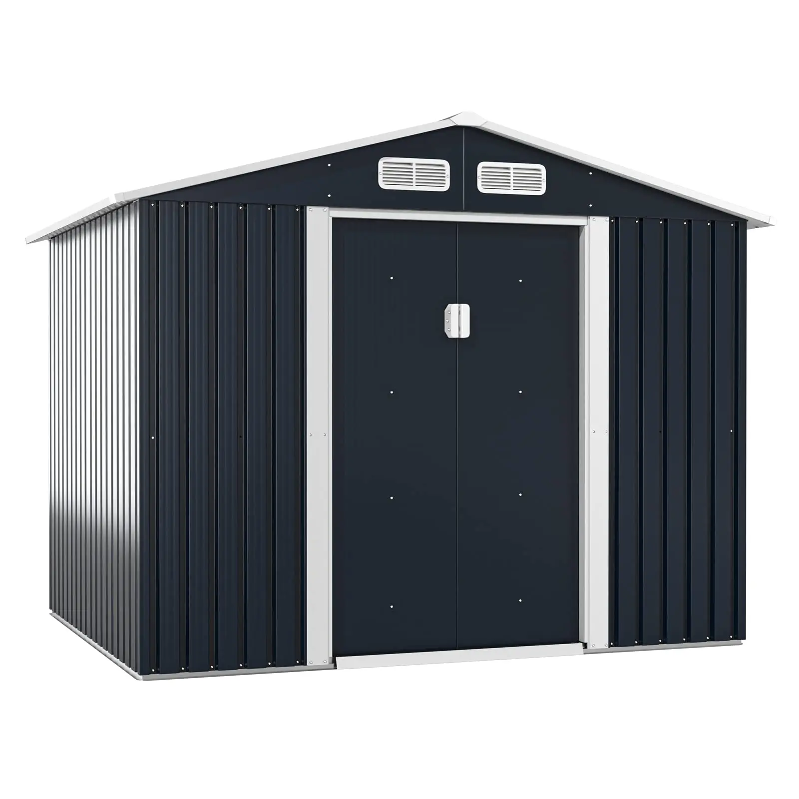 

Detachable outdoor garden courtyard outdoor mobile iron sheet simple color steel storage tool room
