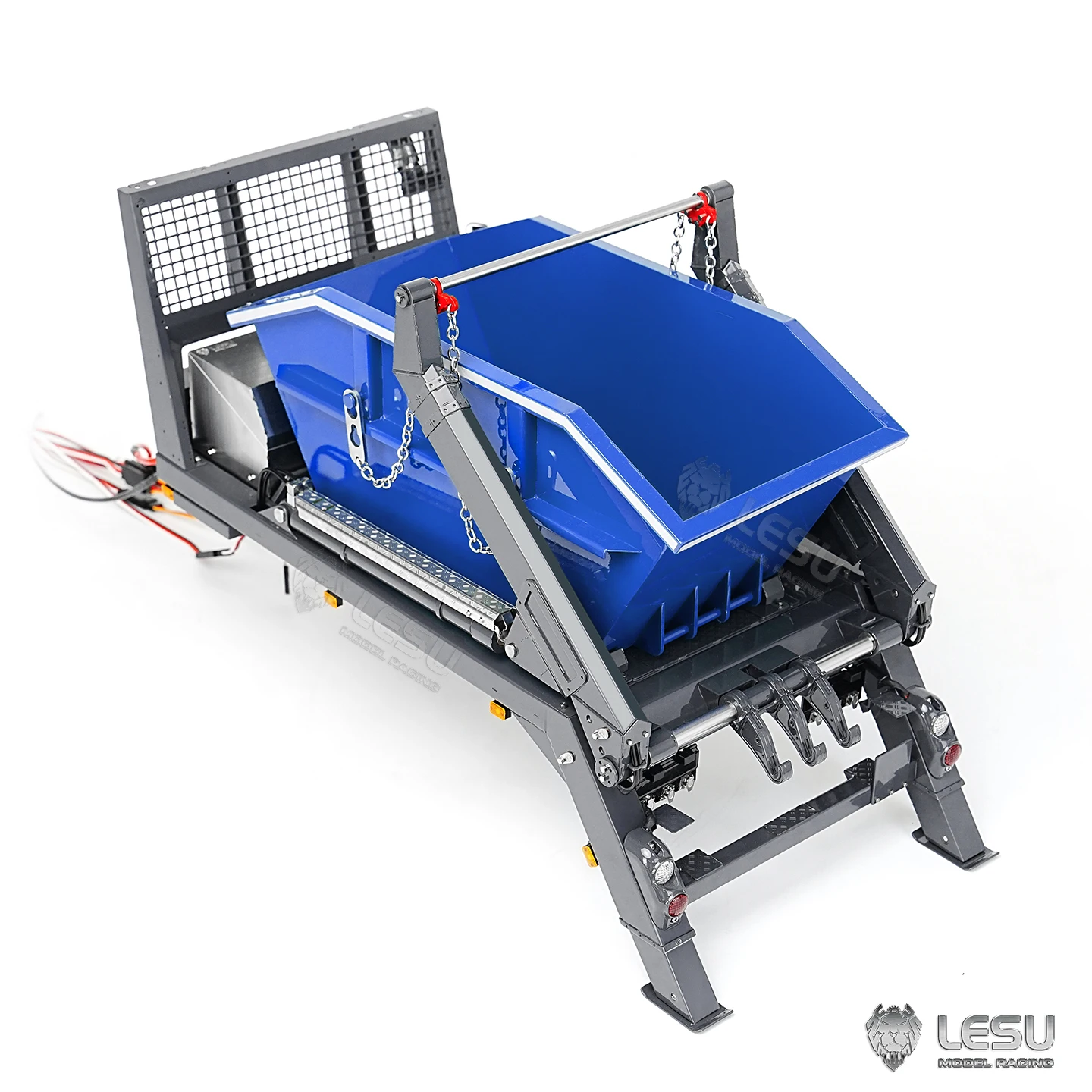 

Metal Bucket 4CH Valve Hydraulic System for 1/14 LESU Z0066 RC Hydraulic Swing Arm Garbage Dump Truck RC Skip Loader for Boys