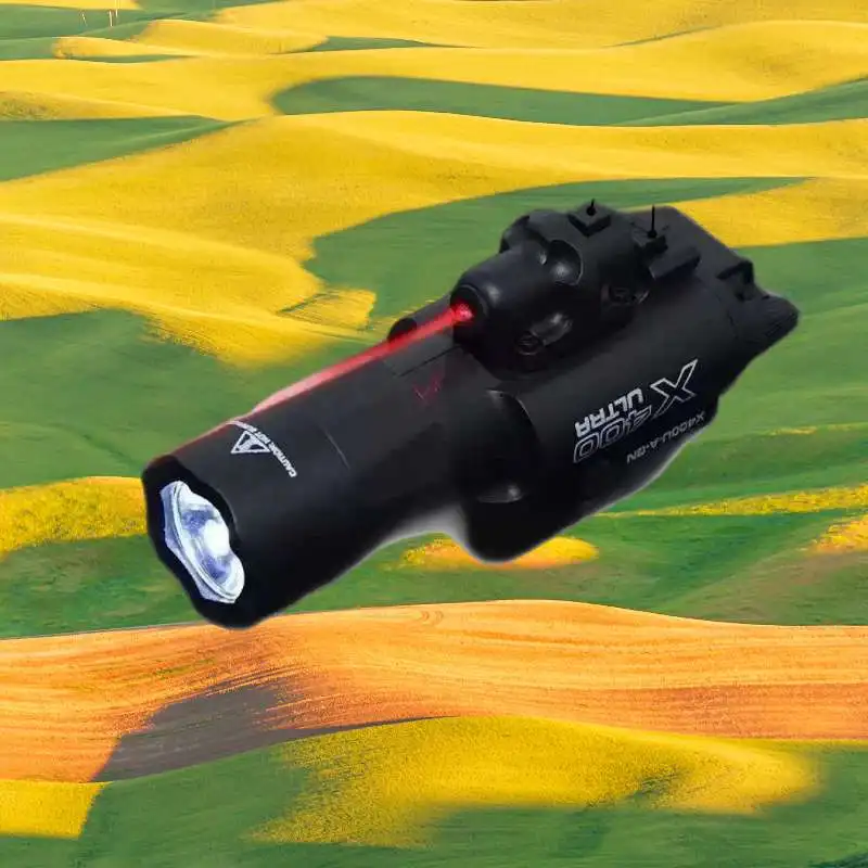 X300U-A High Brightness Rail Mount Torch 21mm Guide Rail Compatible Compact Size for Outdoor Night Camping Walking