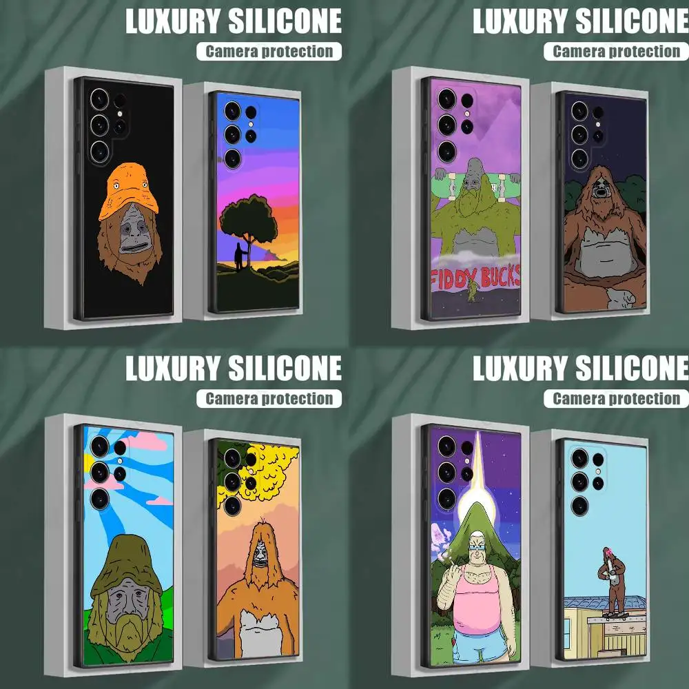 

S-Sassy The Sasquatch Phone Case For Samsung S25,S24,S23,S22,S21,S20,S10,Ultra,Plus,Lite,FE,Soft Silicone Black Cover