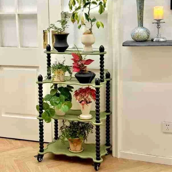 Flower shelf balcony indoor multi-layer plant succulent dill potted plant bracket floor shelf decorative shelf living room