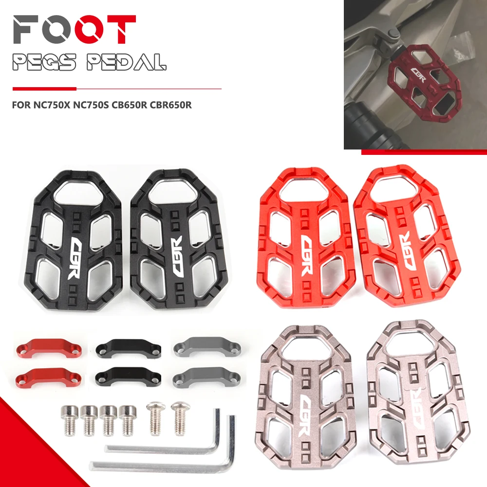 

FOR HONDA CB500X CB500F CB400X CB400F NC750X NC750S CB650R CBR650R CB650F CBR500R CBR400R CB300R Motorcycle Foot Pegs Pedals