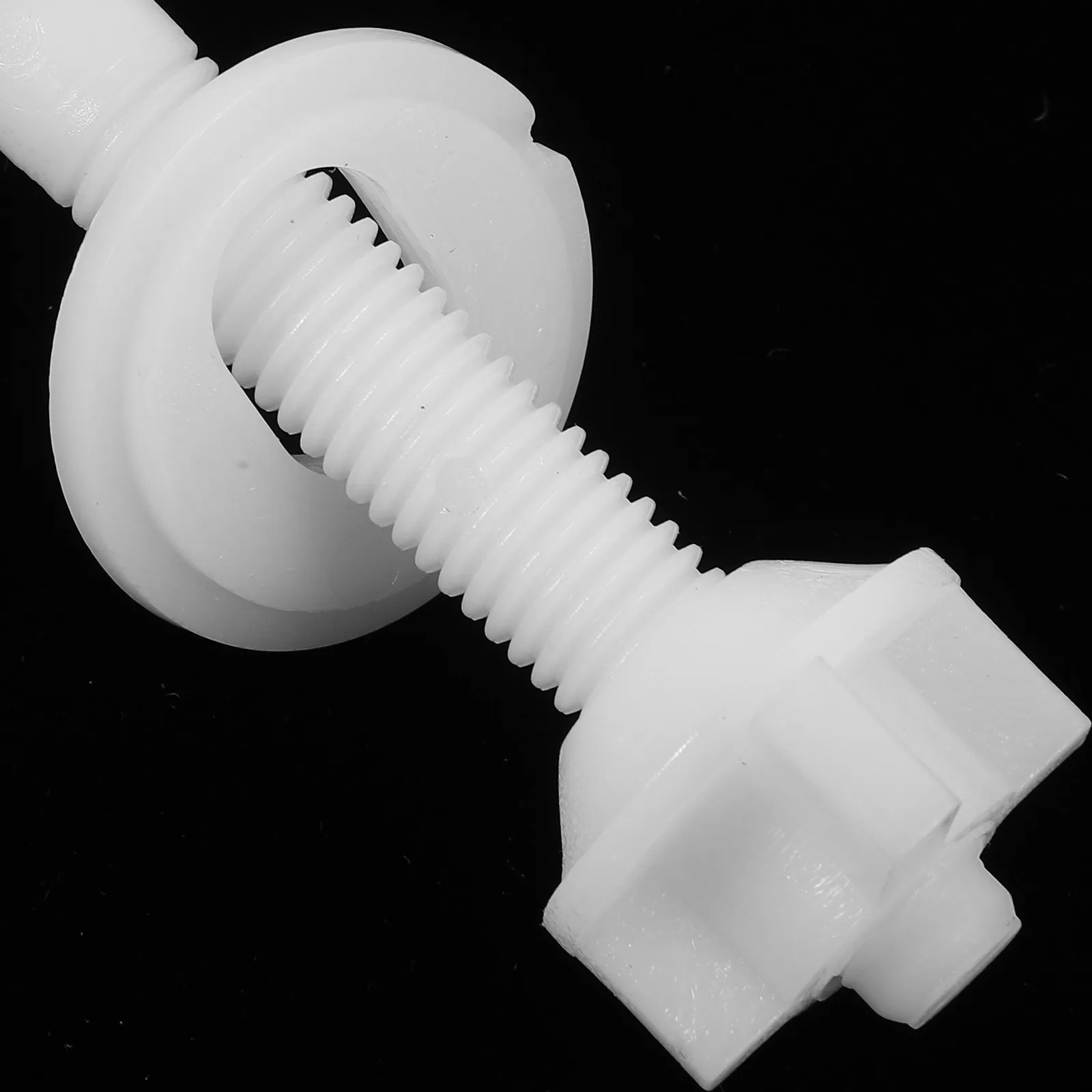 

2Pcs Premium Toilet Seat Fixing Bolts and Washers Replacement Kit for Standard Toilets Secure Tight Seal No Shift No Leak