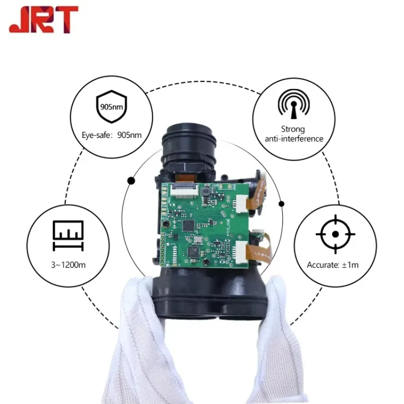 JRT USB 500m Long Range Ultrasonic Sensor 800m Golf Rangefinder 905nm Laser Mesure Distance Meter Module With Arduino