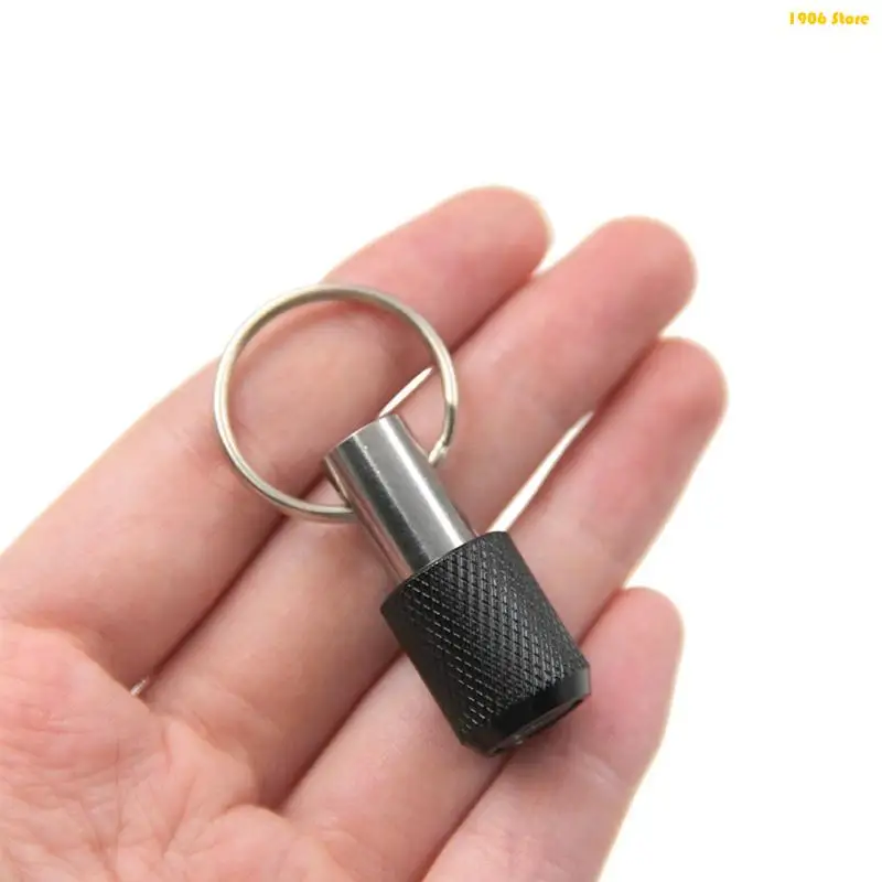 

U1JB 5x 1/4'' Shank Screwdriver Bits Holder Practical Extension Bar Drill Screw Adapter Quick Release Carabiner Keychain