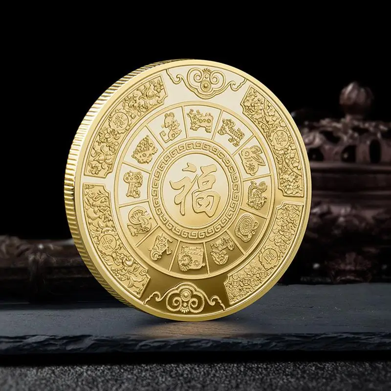 Chinese Fortune Coin God Of Wealth Good Lucky Coin May Money and Treasures Come Generously To You Lucky Coin Chinese Good Luck