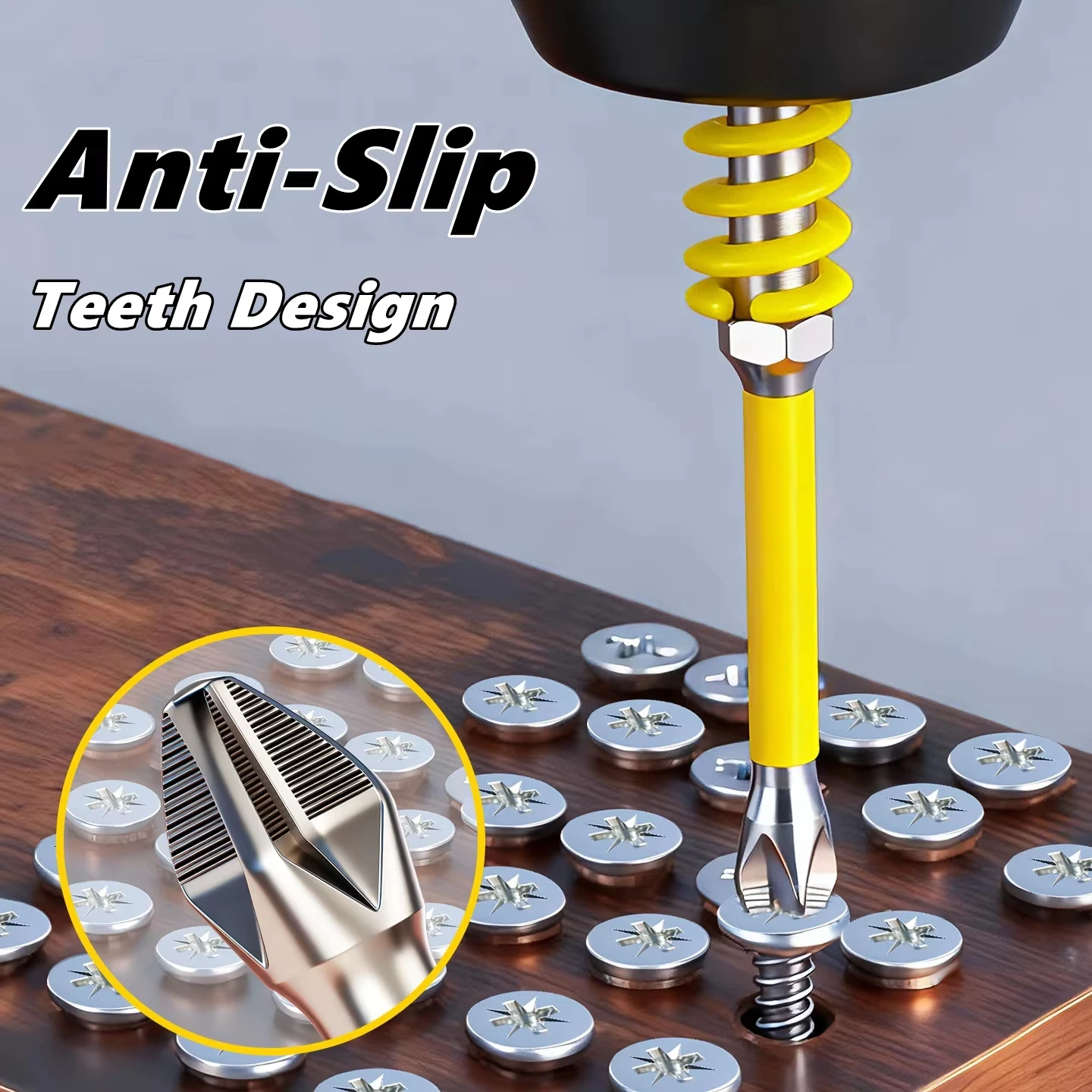 Magnetische PH2 Feder-Schraubendreher-Bits Rutschfest 1/4'' Sechskant-Schaft Sechskant-Bohrkopf Elektrisches Reparaturwerkzeug