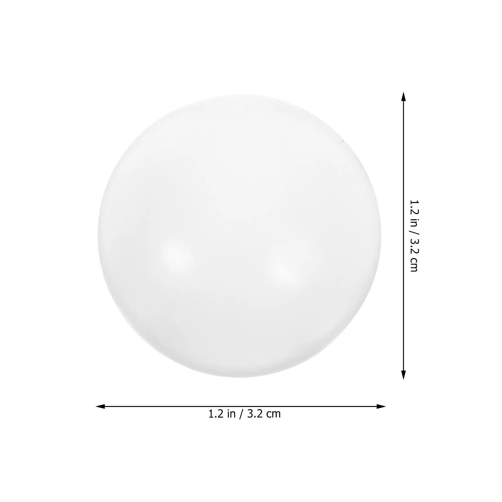 12 ชิ้น 32 มิลลิเมตรมินิฟุตบอลฟุตบอล Foosball อะไหล่สีขาว Glossy โต๊ะเกมยาวนานขนาดกะทัดรัด