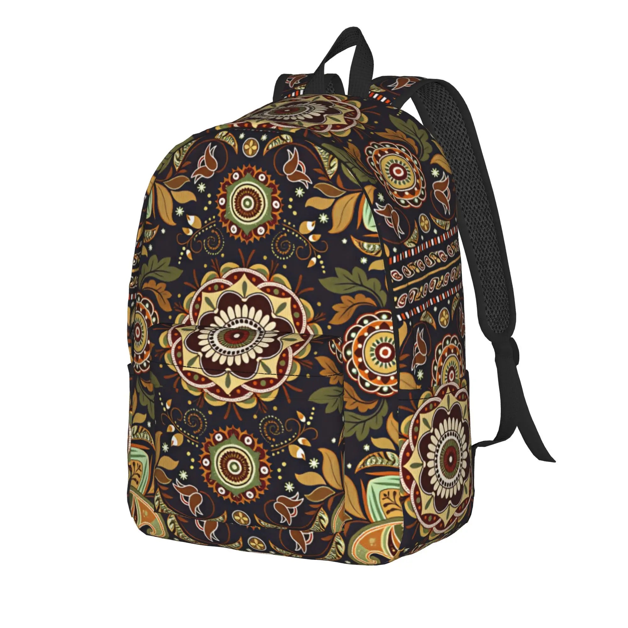 Sunflower Flag Themed Print Backpack Girl  Big Backpacks Polyester Kawaii School Bags College High Quality Rucksack