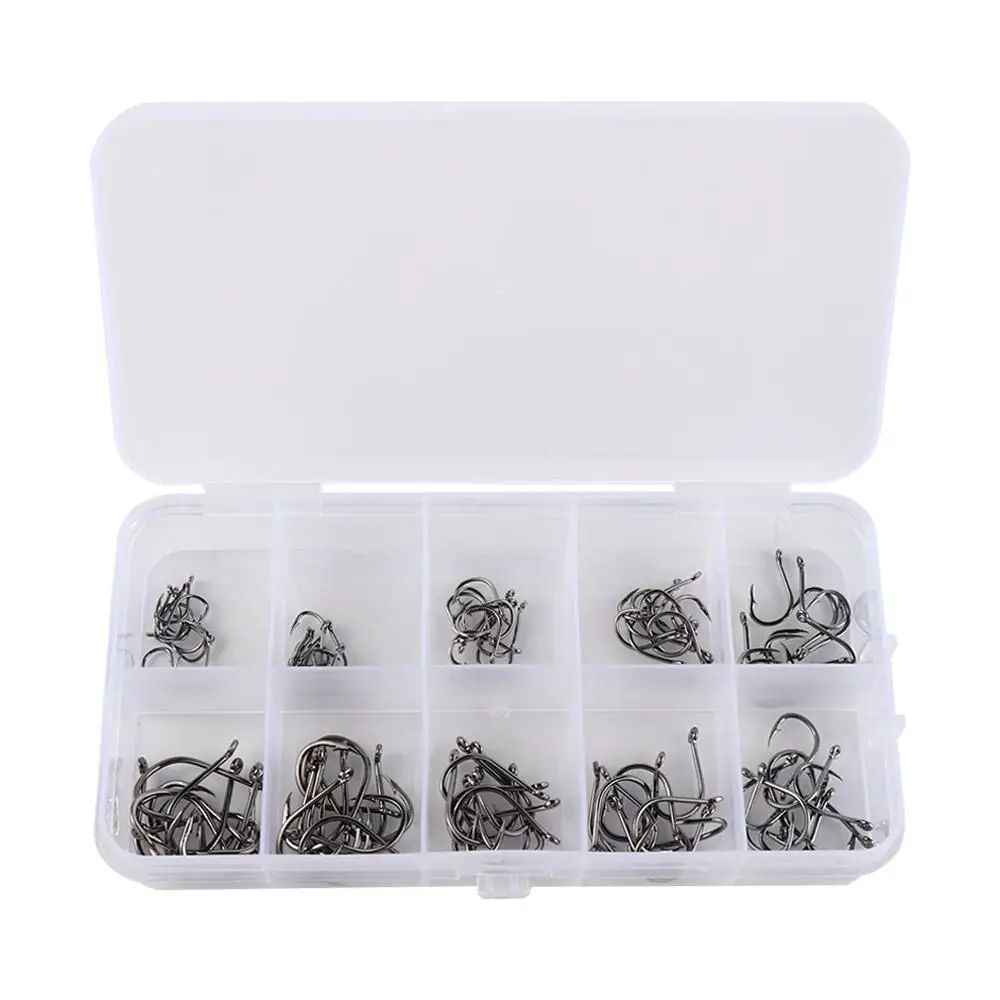 معالجة عالية الكربون الصلب البحر معالجة اكسسوارات أدوات الصيد إغراء السنانير الصيد هوك الصيد السنانير مجموعة الشائكة خطافات الصيد #5