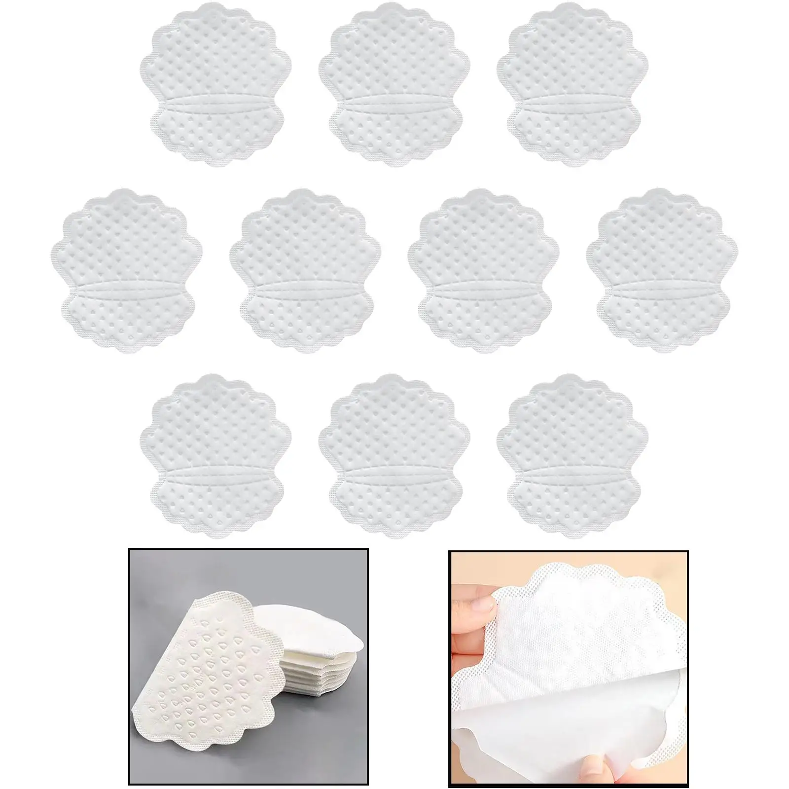 10x Underarm Sweat Pads, Invisible Armpit Protection Strong Adhesive Non Visible