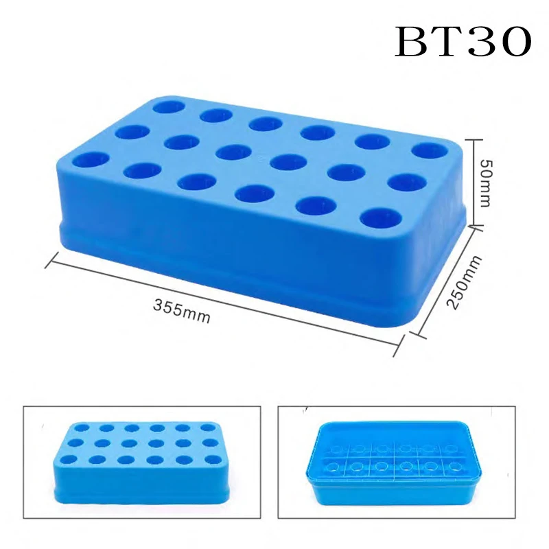 CNC Machining Center BT40 Tool Holder BT30 BT50 Storage Box Milling Cutter Case Hard Plastic Tool Holder Organizer