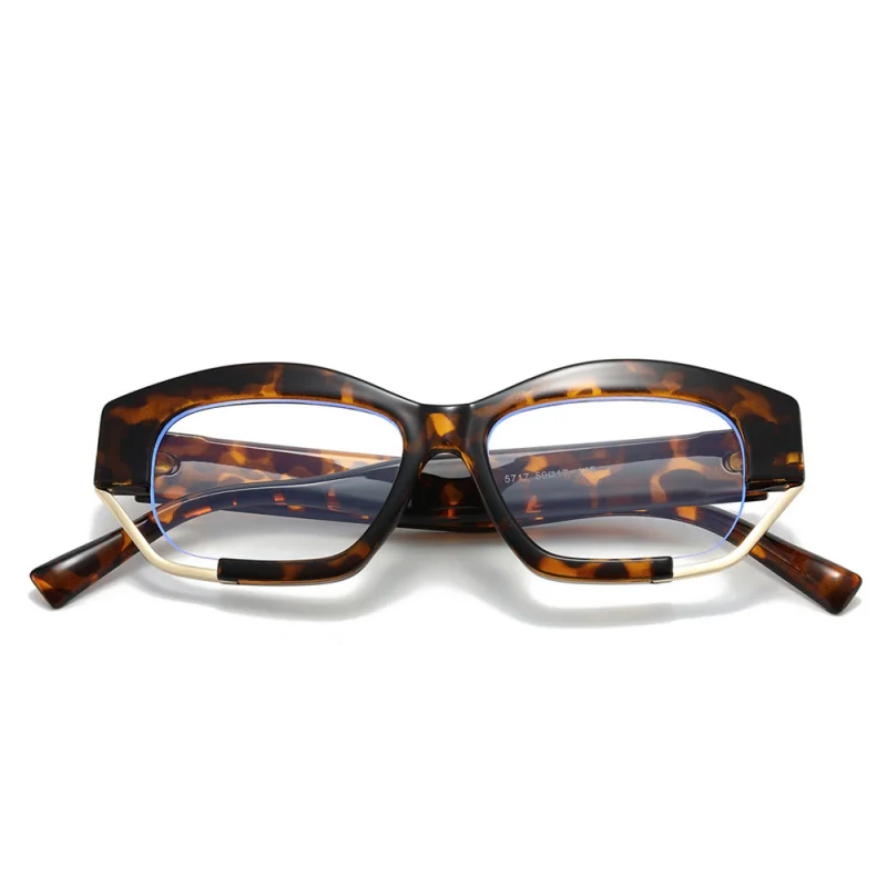 Fashion square irregular shape anti-blue glasses for men and women daily decorative glasses frame