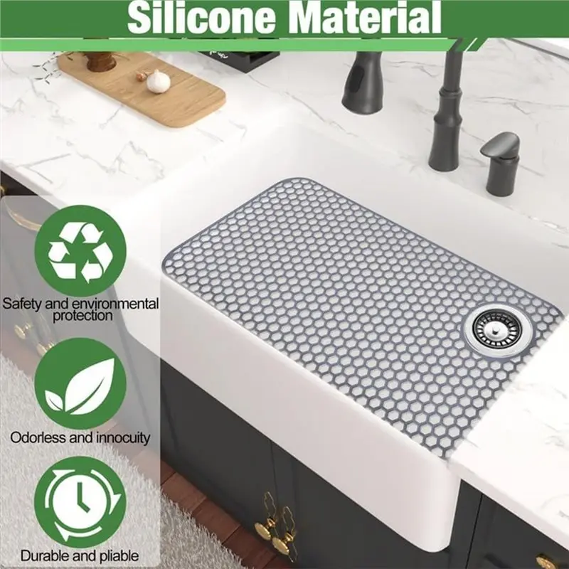 DTA4-For Kitchen Grid Accessory, Non-Slip Silicone Sink Protectors 28.35