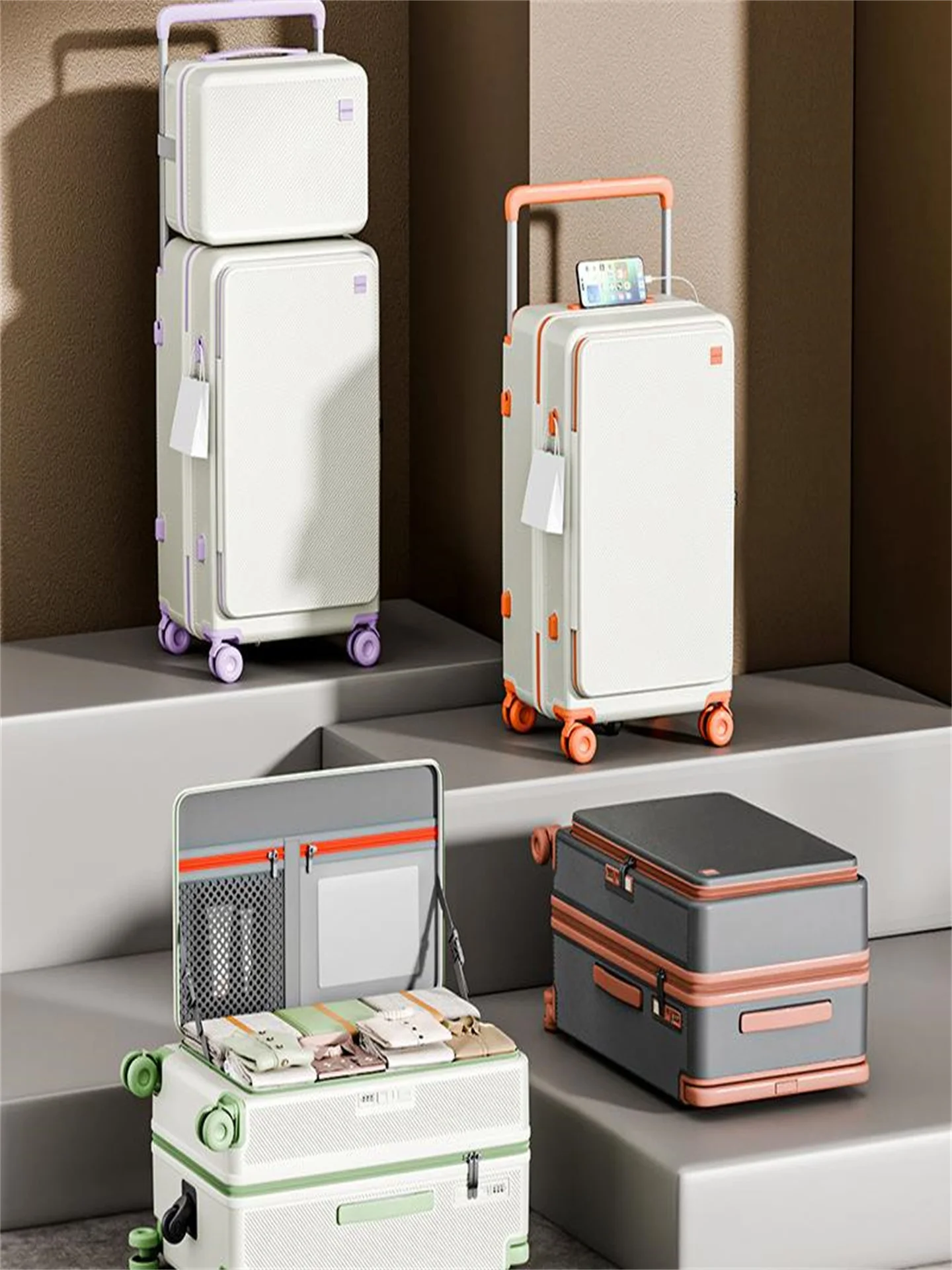 2026-new-multifunctional-side-open-wide-pull-rod-luggage-bag-unisex-large-capacity-travel-suitcase-for-students-and-business