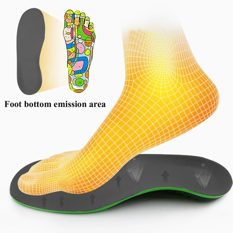 Eva Orthopedic Insole Unisex Outdoor Hiking Travel Essentials X/o Leg Correction Flat Arch Support Sports High Elastic Cushion