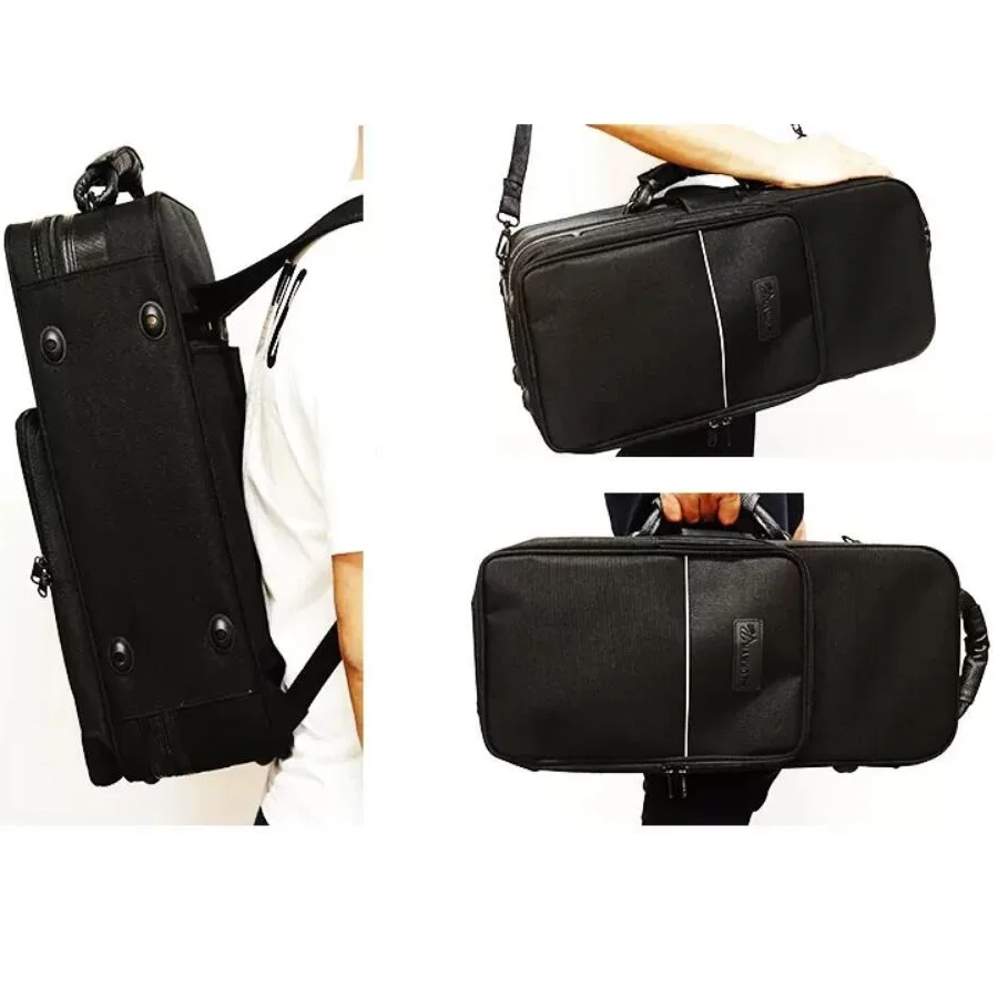 Waterproof Trumpet Bag Backpack Cross Body Shoulders Handle bB Trumpet Box Bags Brass Instrument Bag Hard Box Trumpet Cover Bag