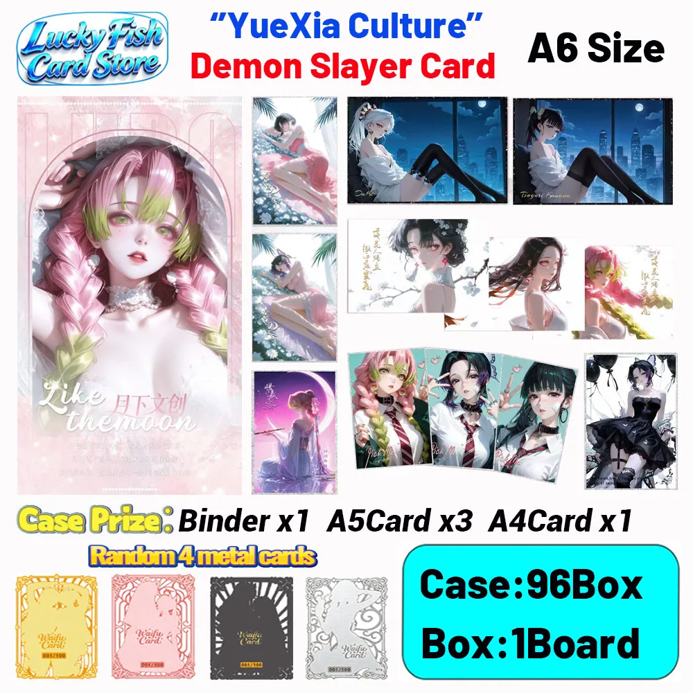 

Wholesale 2026 New YueXia Creative Studio Demon Slayer Cards A6 Size Boards Anime Collectibles Character Fan Gifts