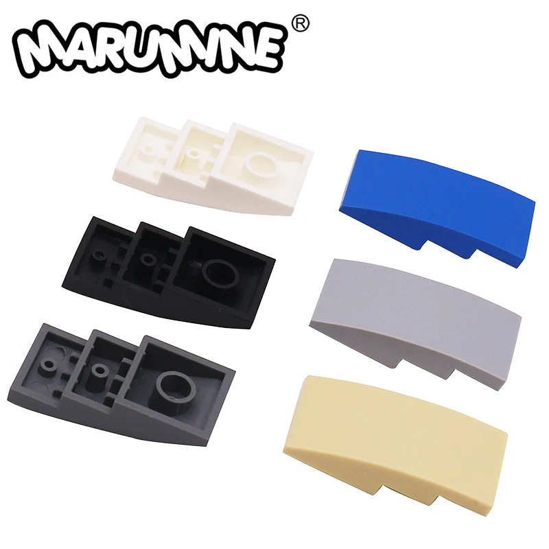 MARUMINE 93606 20PCS Slope Curved 4x2 MOC Technology Bricks Accessories DIY Classic Creative Building Blocks Assembled Accessory