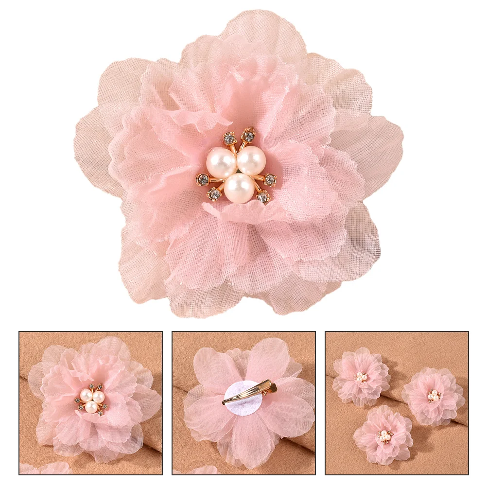 3 Pcs Hair Clips Hairpin Flower Barrette Baby Girl Bridal Accessories for Women