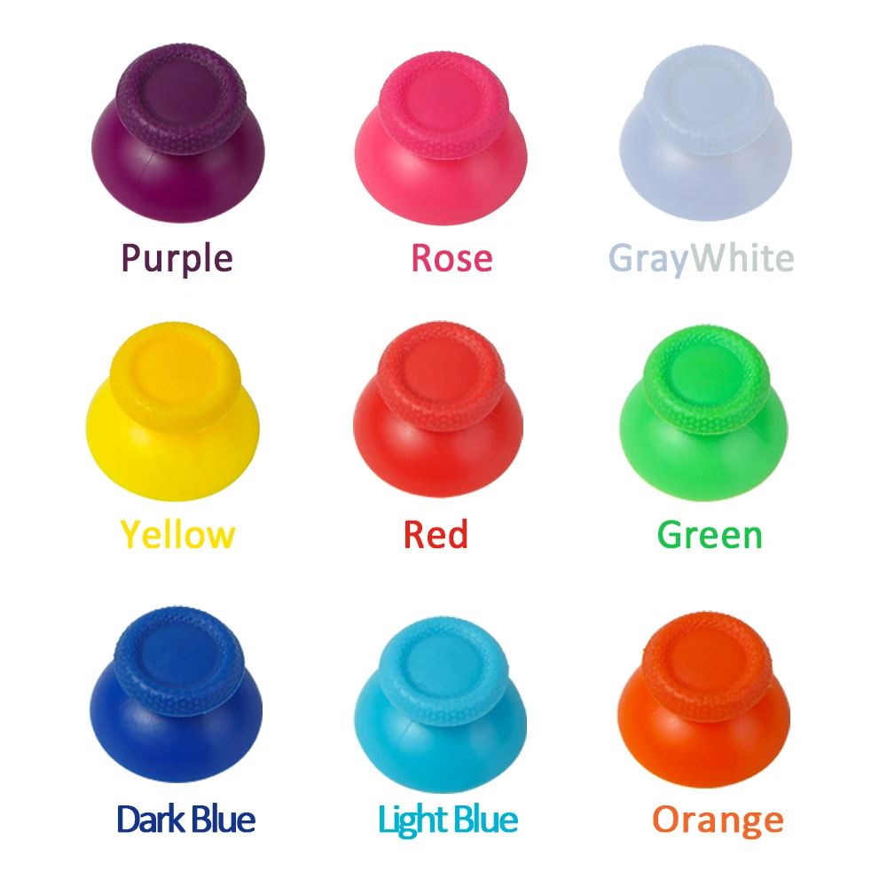 عصا تحكم تناظرية ثلاثية الأبعاد من DualSense Thumbstick ، قبعات الإبهام ، غطاء مقبض ، غطاء تمديد عصا التحكم لسوني بلاي ستيشن 5 وps5 ، 2 في 1