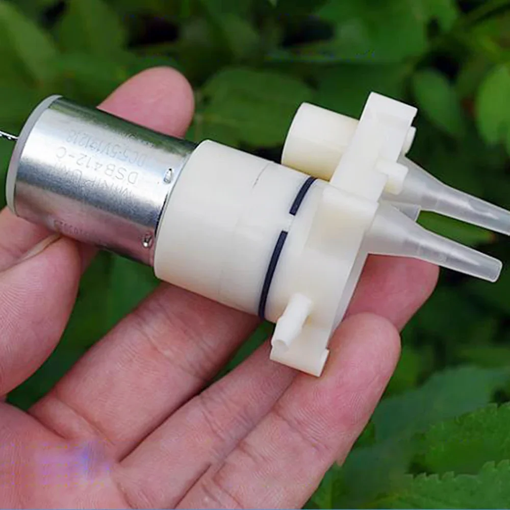 DC 5V-6V Micro Self-priming Pump Diaphragm Mini 370 Motor Electric Water Pump Cleaning Mop Pinhole Water Jet Liquid