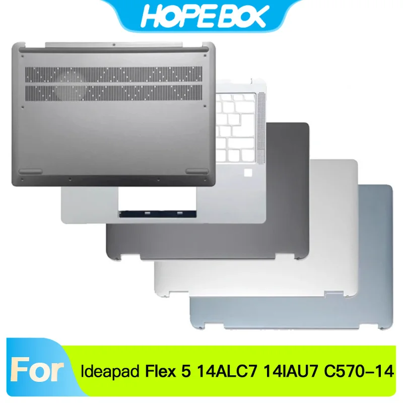 

for Ideapad Flex 5 14ALC7 14IAU7 Flex 5 14ABR8 14IRU8 C570-14 Laptop LCD Screen Back Top Cover Palmrest Upper Lower Bottom Case