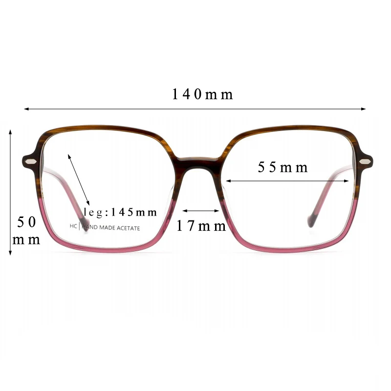 Ceofy New Women Men Glasses Frame Big Square Fashion Brand Design Polarized Magnetic Sun Clip Optical Myopia Eyeglasses Frame