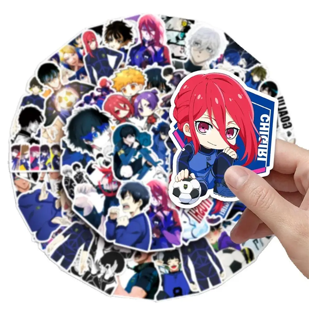 50 Stück blaue Gefängnis Cartoon japanische Comics Graffiti Aufkleber kreative Aufkleber Gitarre Gitarre Aufkleber Aufkleber