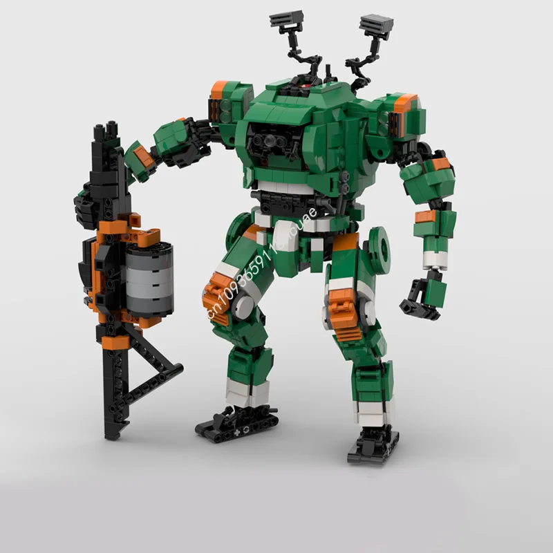 1071 Uds. Juego de ciencia ficción MOC BT-7274 de titanfallsr2 arquitectura modelo de bloques de construcción regalos del Festival