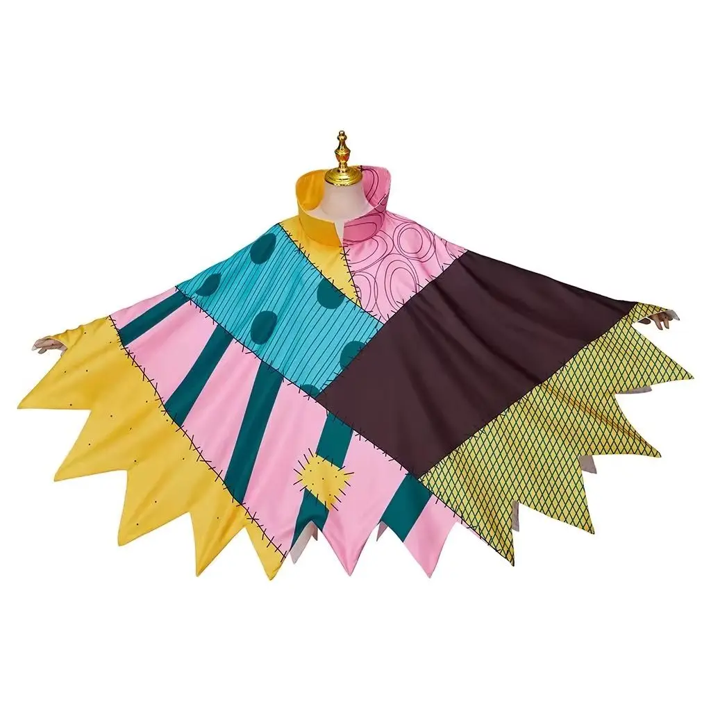 

Плащ для взрослых на Хэллоуин и Рождество, готический, в стиле аниме, для косплея Салли, разноцветный, свободный, для тематических вечеринок, в стиле ведьмы