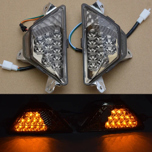 Luz LED de intermitente frontal para Kawasaki Ninja ZX-6R /KRT ZX636 2013-2023, Ninja 650 ER-6F EX650 2012-2022