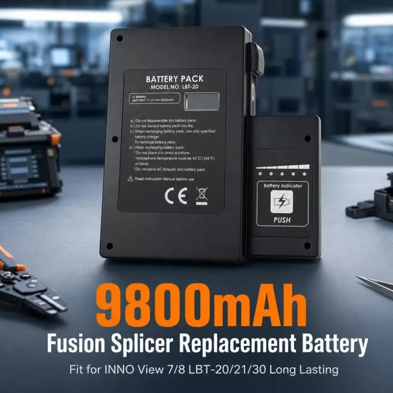 LBT-20 LBT-21 LBT-30 11.1V 9800mAh Rechargeable Replacement Battery For INNO View 7 View 8 Fiber Optical Fusion Splicer