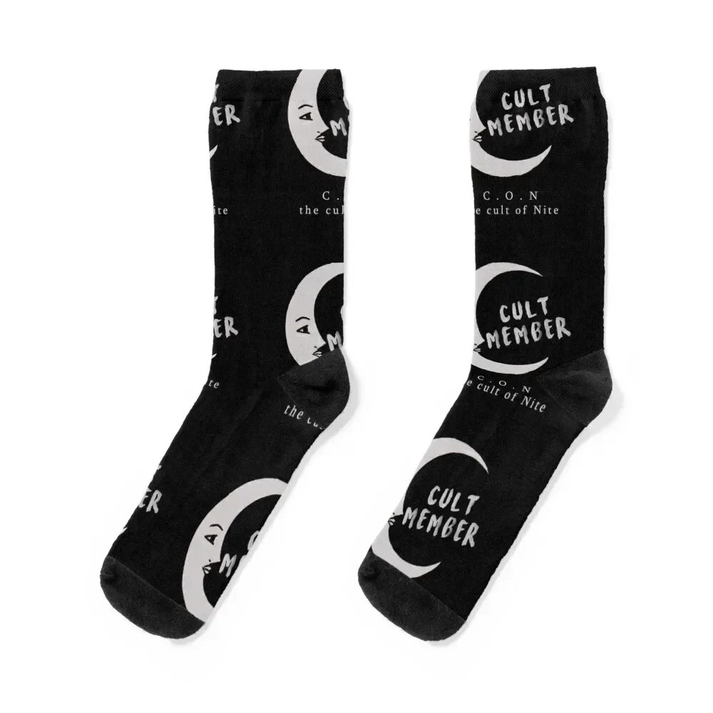 

Cult of Nite Member Logo ( MOON ) Socks floor Stockings man luxury Men Socks Women's