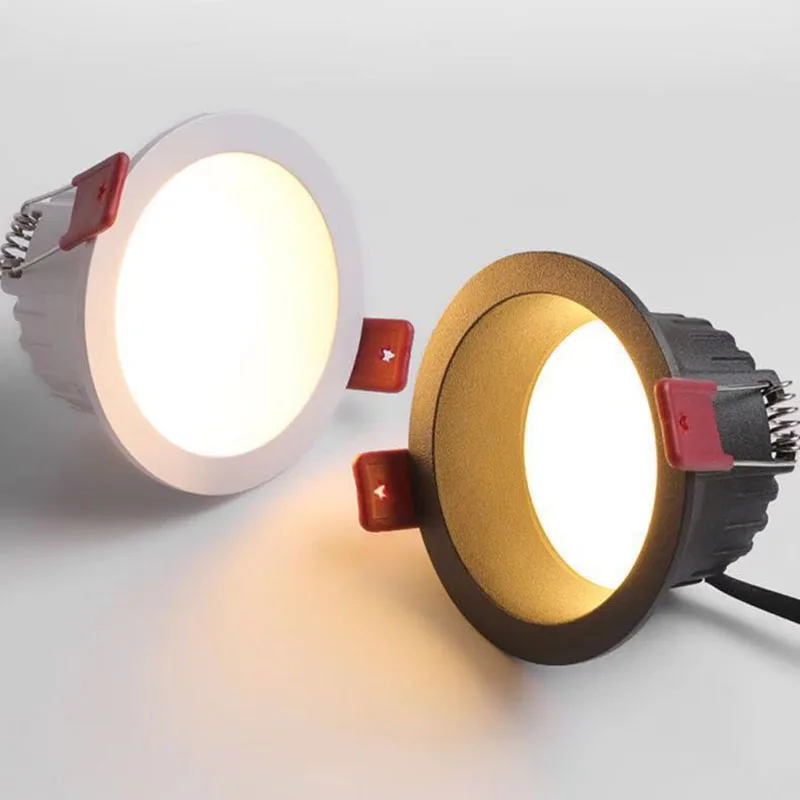 Dimmable LED downlight ceiling lamp anti glare 7W 9W 12W 15W 18W LED spot lamp backlight indoor lighting AC220V 110V