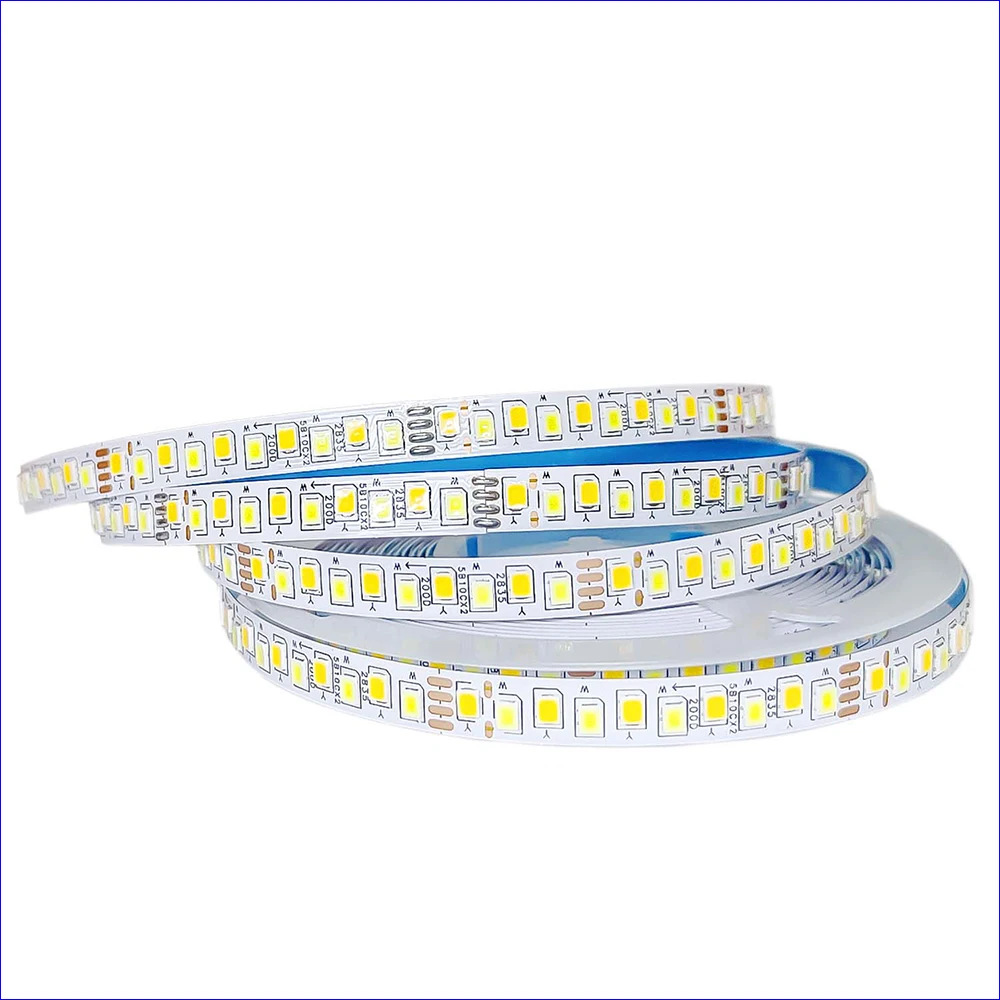 Compyi-定数電流LEDストリップ,5メートル,2835-200d-8mm,200ma,3色ライトベルト,サンチップ,20w x 2,メーターあたり