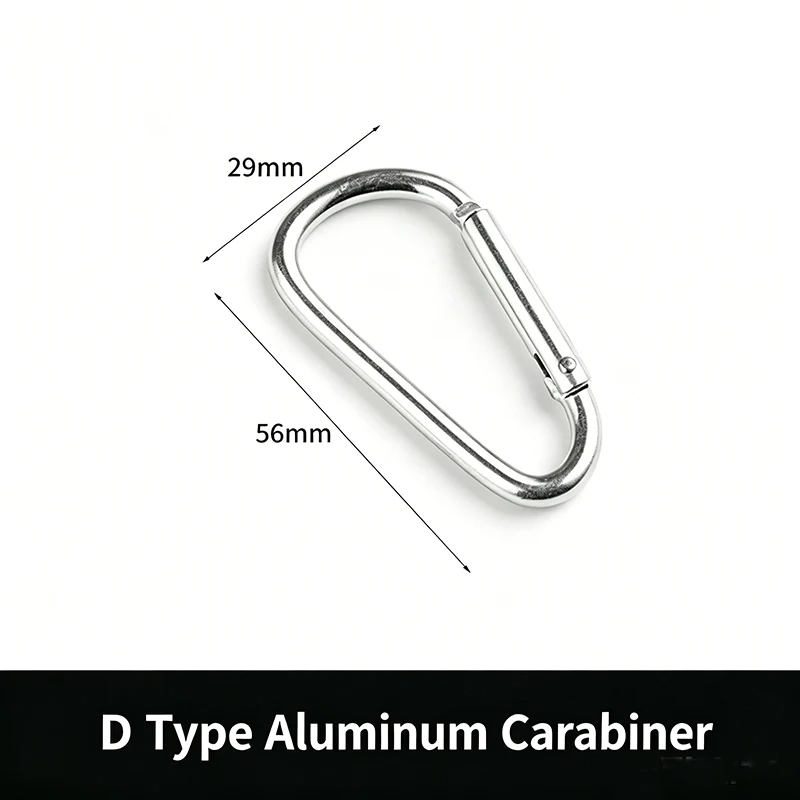 10/20/30Pcs Spring Snap D-Ring Carabiner Lock Ring Hook Durable Quick Link Clip Multifunctional Accessory for Keys Tent Parts image 5