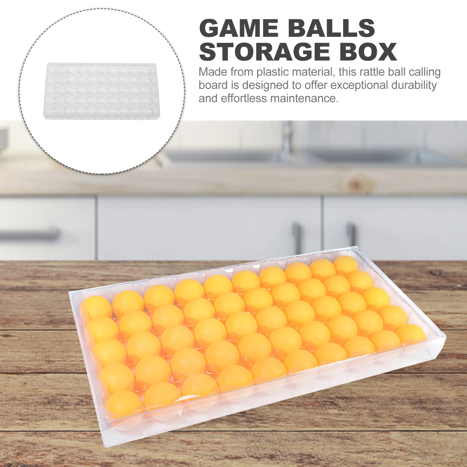 

Lottery Number Storage Lottery Number Ball Holder Box Transparent Holder for Raffle Bingo Game Prop Plastic Large Capacity