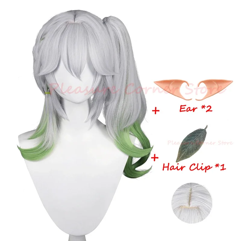 Genshin Impact Nahida Cosplay Wig Pre Styled Heat Resistant 50cm Wig Mixed Color Genshin Impact Sumeru Cosplay Wigs