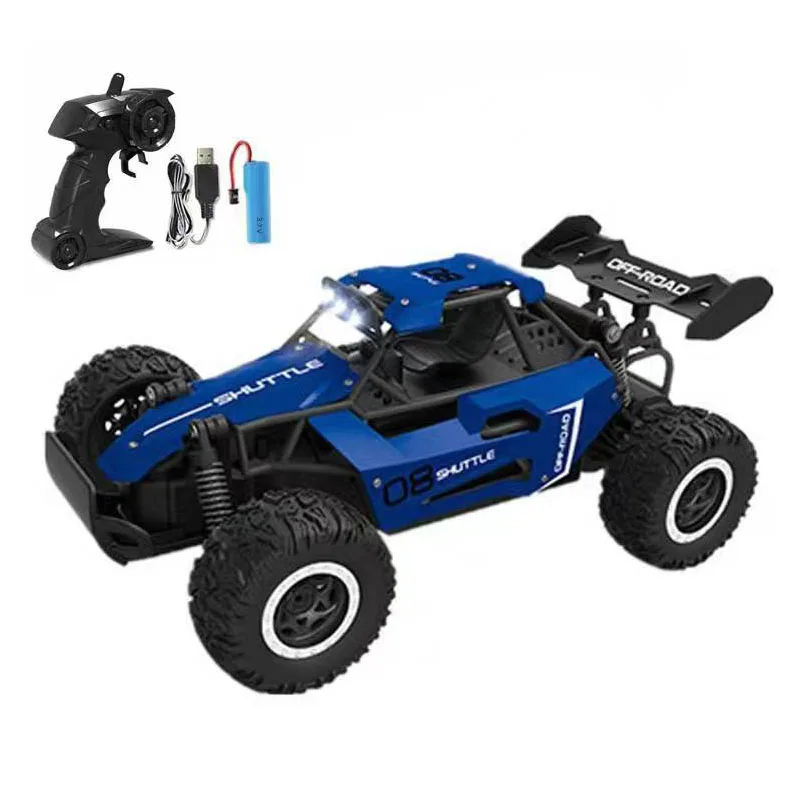 2.4G high-speed alloy remote control high-speed car 1:16 big foot climbing off-road vehicle racing model boy toy